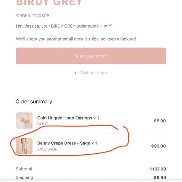 NWT Birdy Grey | Benny | Crepe Sage | XXL - Picture 4 of 6